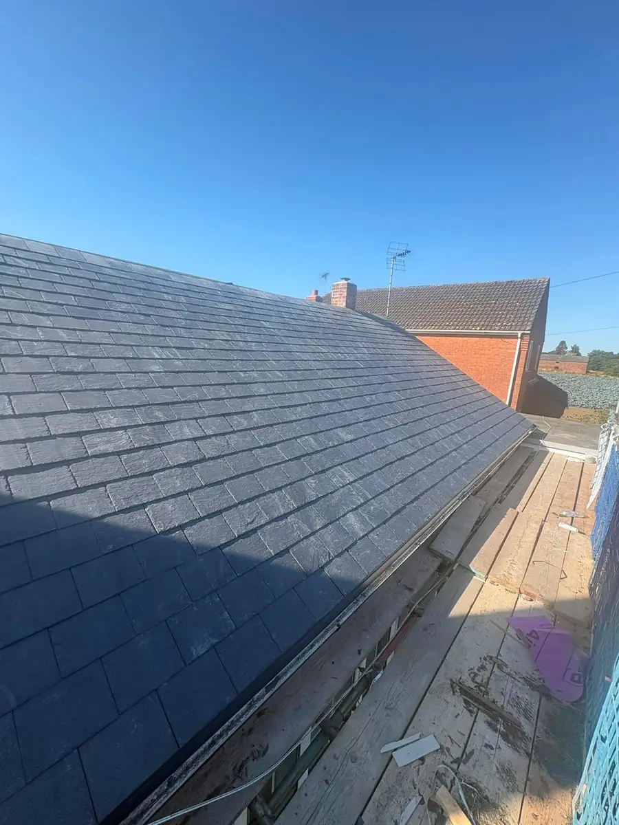 Slate roof replacement, and a fibreglass flat roof rebuilt in EPDM rubber, image 4