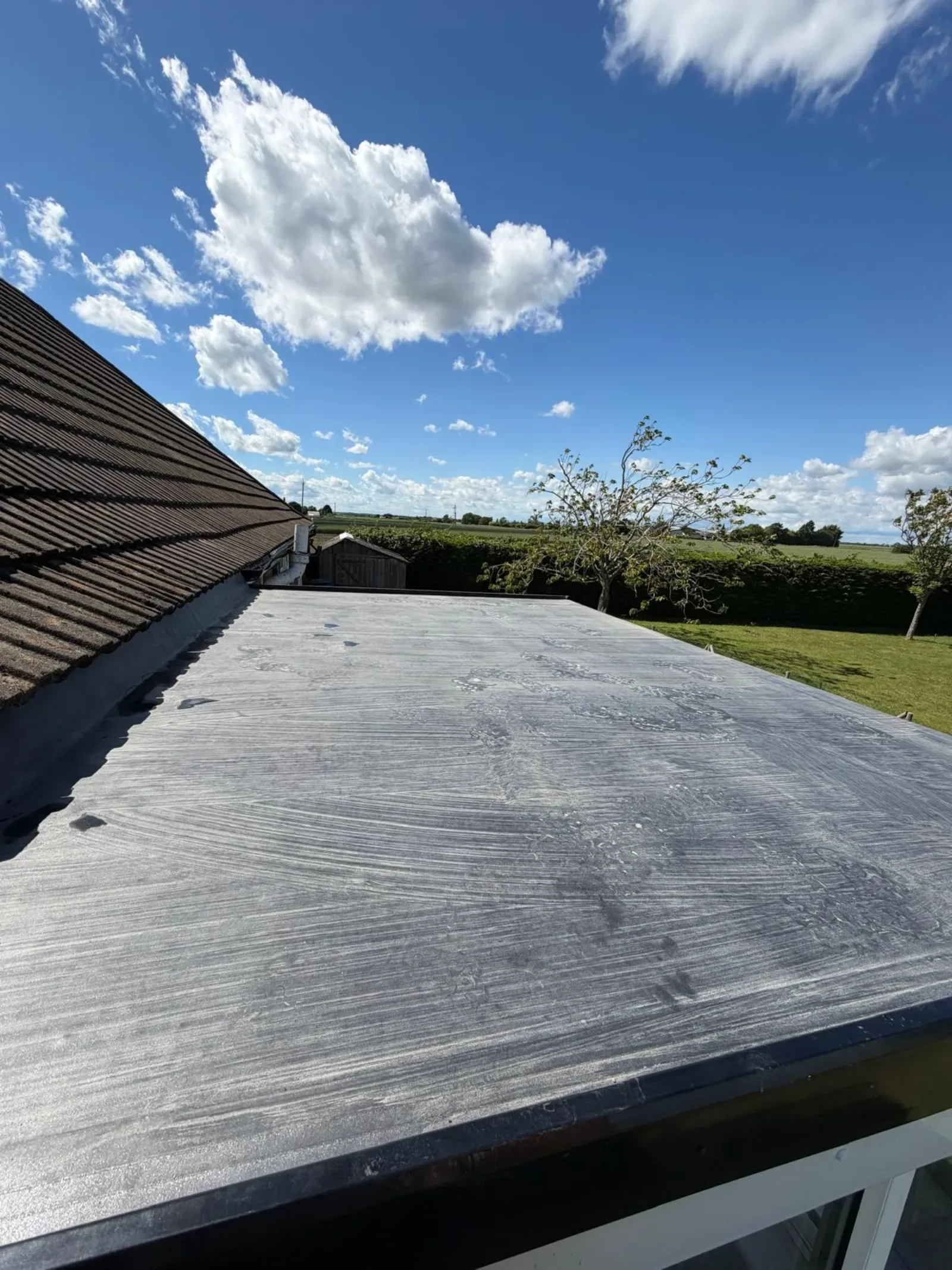 Flat roof stripped back to the joists and rebuilt in EPDM rubber, image 3