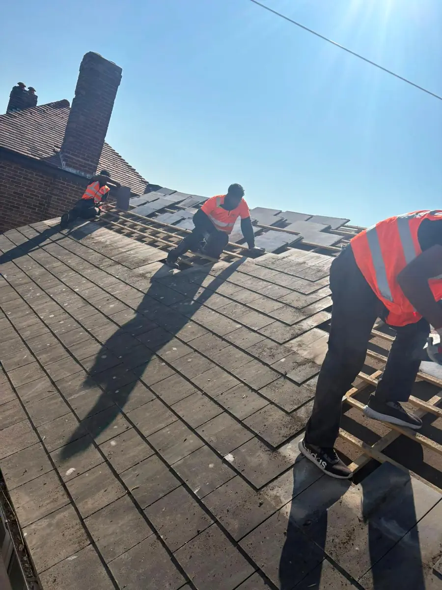 Slate roof replacement, and a fibreglass flat roof rebuilt in EPDM rubber, image 22