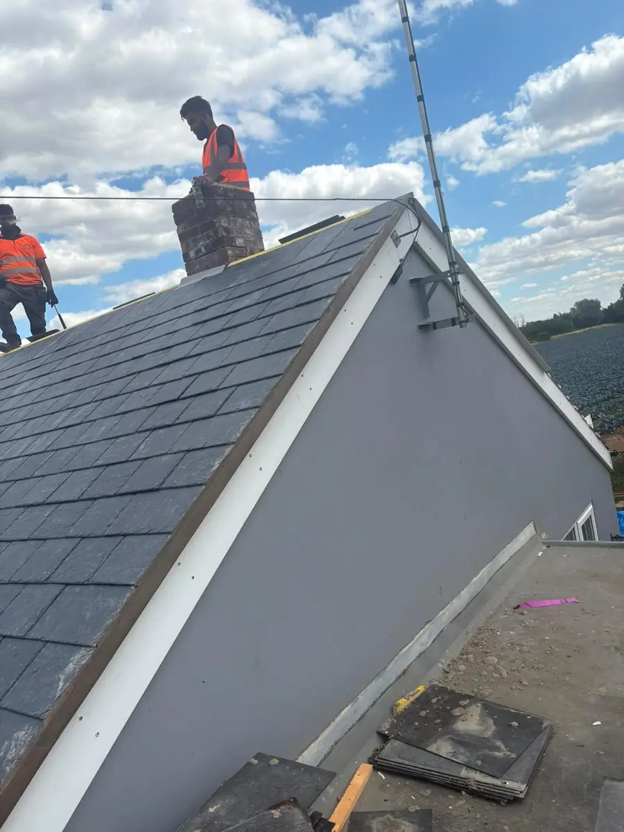Slate roof replacement, and a fibreglass flat roof rebuilt in EPDM rubber, image 9