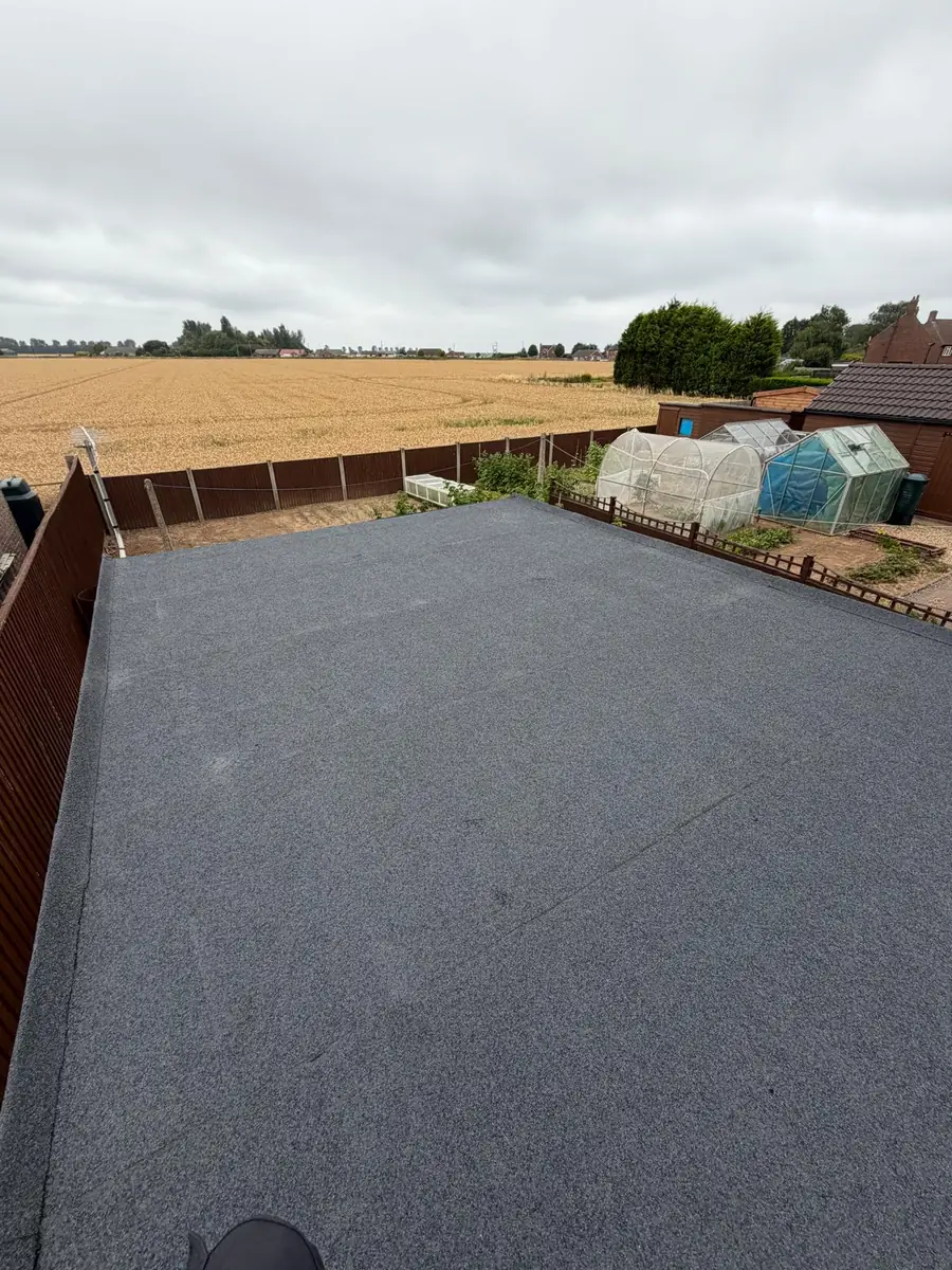 Garage roof in Redland 49 tile and a torch-on felt summer house roof, image 11