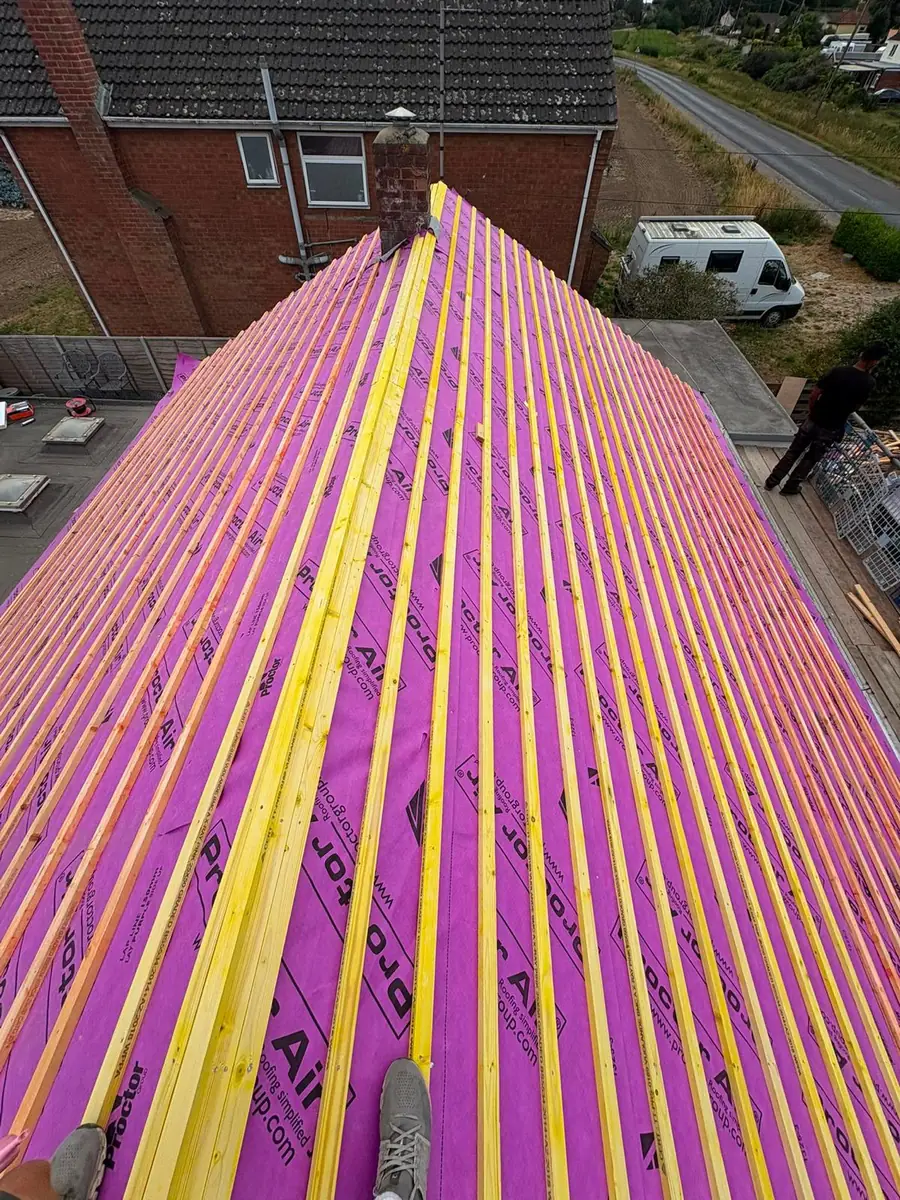 Slate roof replacement, and a fibreglass flat roof rebuilt in EPDM rubber, image 14
