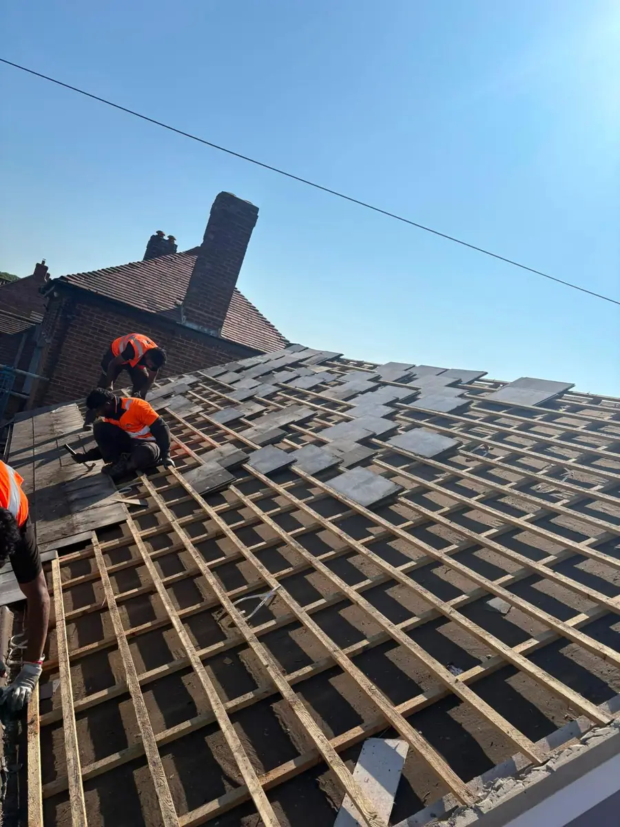 Slate roof replacement, and a fibreglass flat roof rebuilt in EPDM rubber, image 23