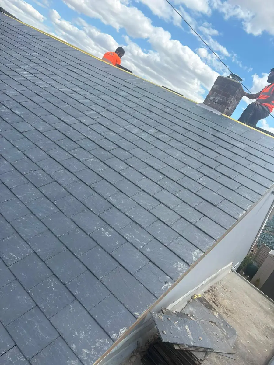 Slate roof replacement, and a fibreglass flat roof rebuilt in EPDM rubber, image 5