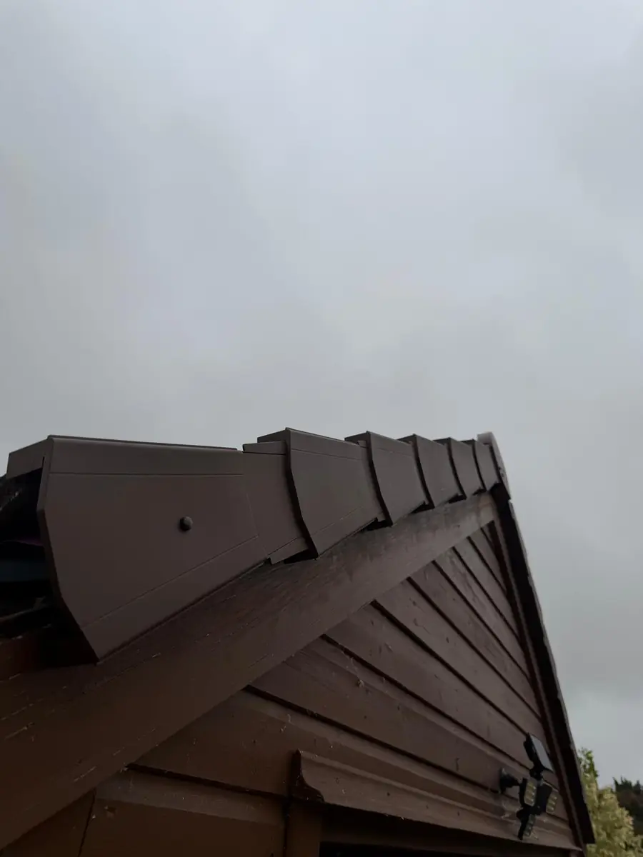 Garage roof in Redland 49 tile and a torch-on felt summer house roof, image 9